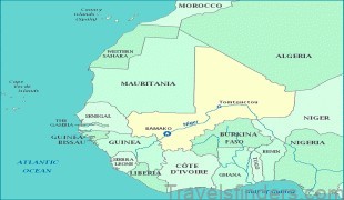 the very detailed map of bamako mali 1