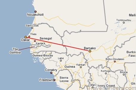 the very detailed map of bamako mali 2
