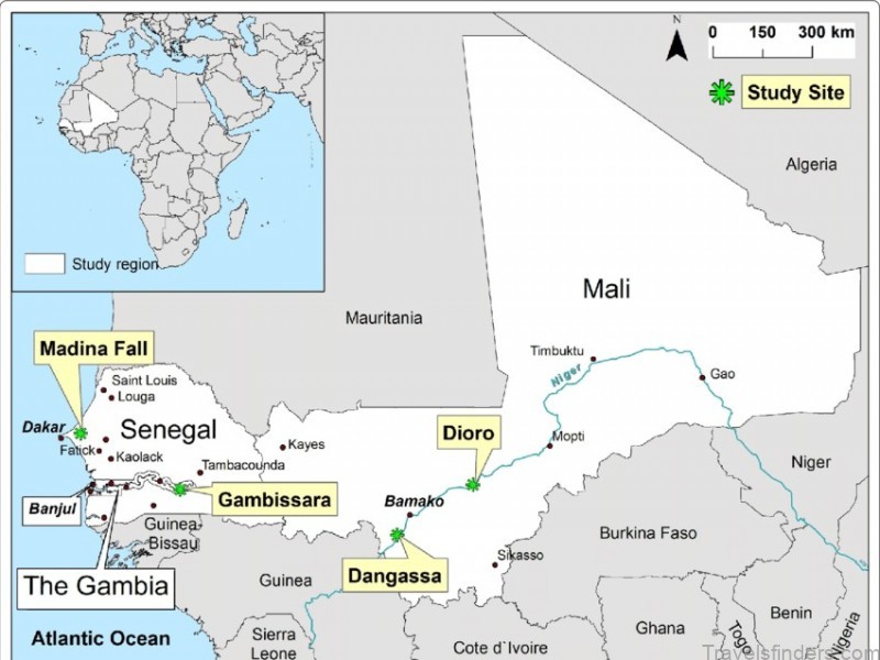 the very detailed map of bamako mali 4