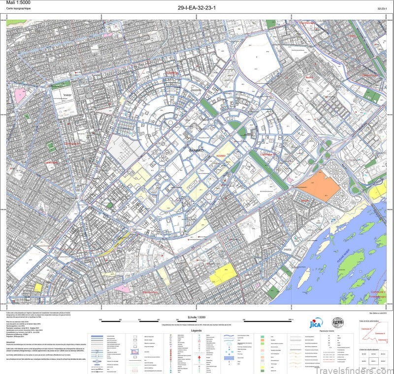 the very detailed map of bamako mali 6
