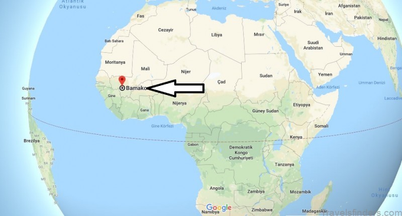 the very detailed map of bamako mali 7