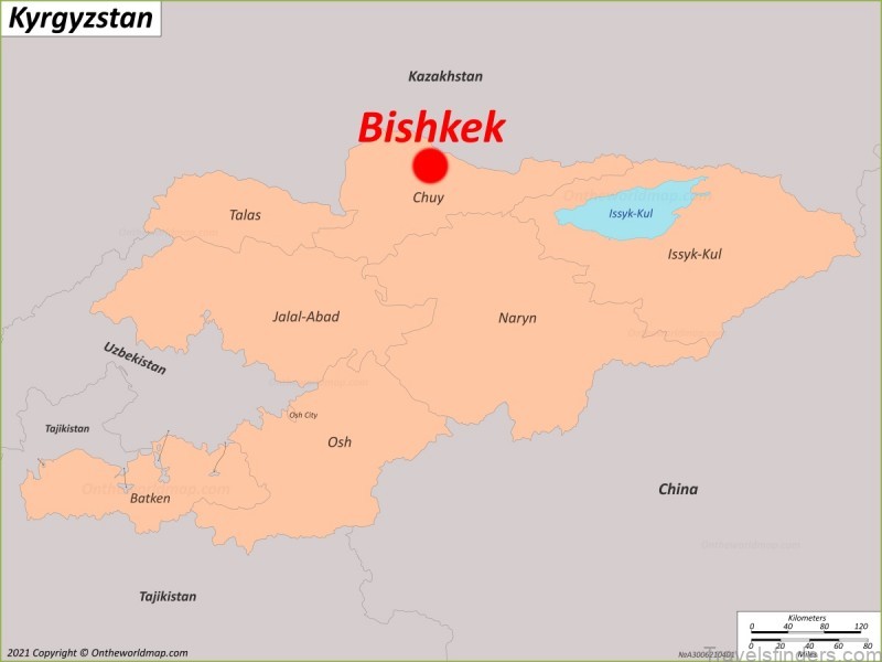 bishkek travel guide map of bishkek 3