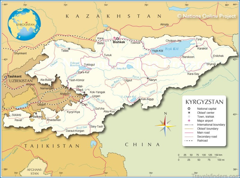 bishkek travel guide map of bishkek 7