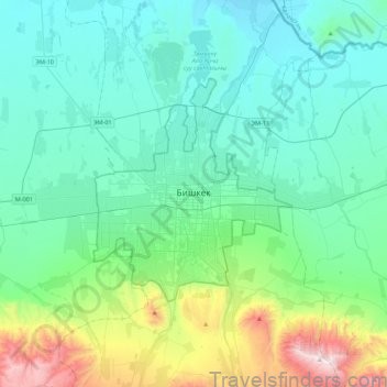 bishkek travel guide map of bishkek 8