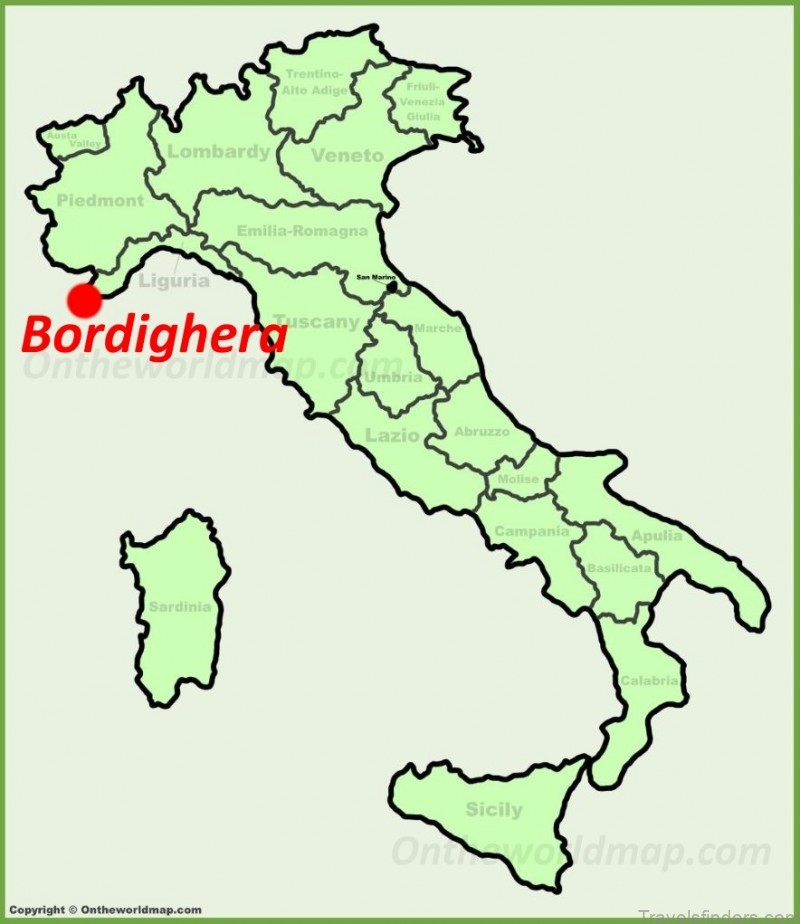 bordighera travel guide for tourist map of bordighera 1