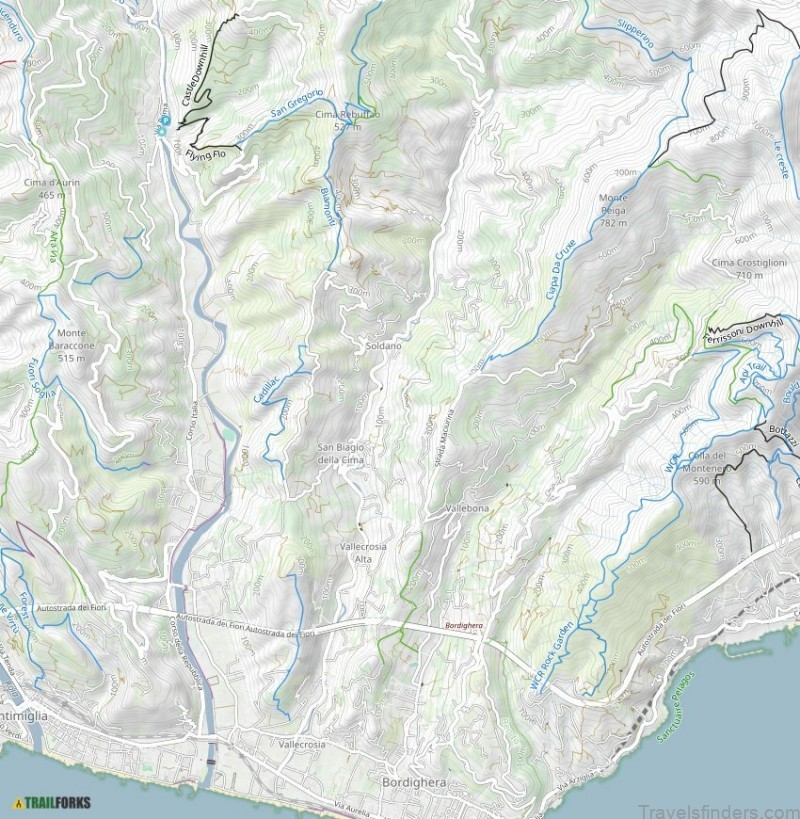 bordighera travel guide for tourist map of bordighera 2