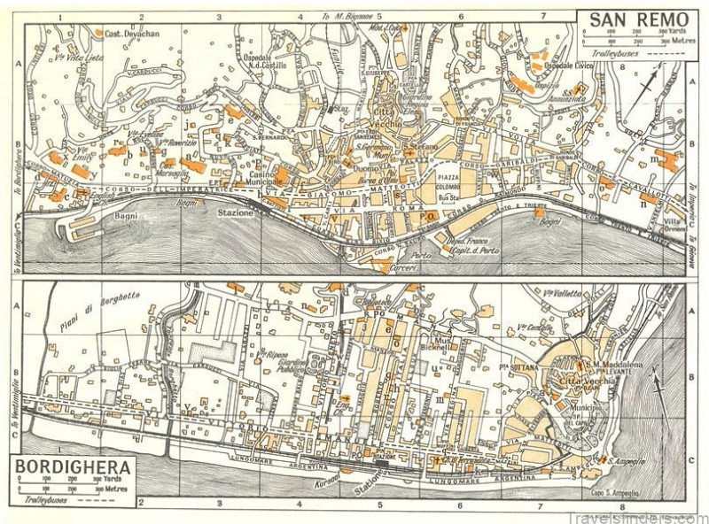 bordighera travel guide for tourist map of bordighera 4