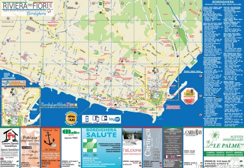 bordighera travel guide for tourist map of bordighera 6