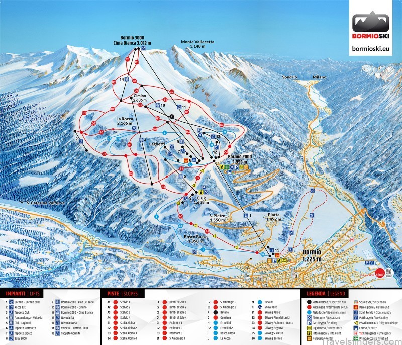 bormio travel guide map of bormio 1