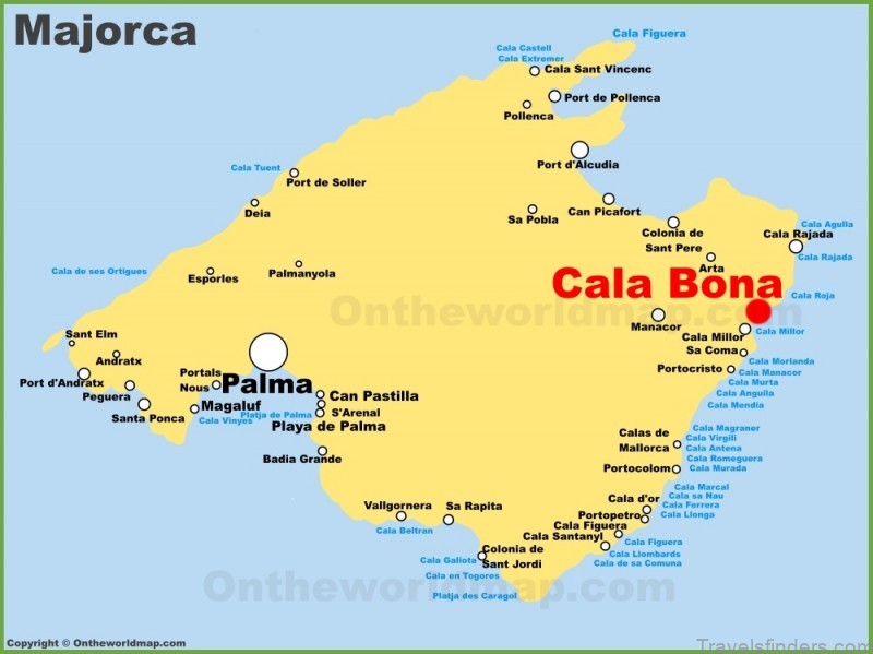 all you need to know about map of cala bona mallorca 1