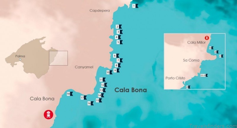 all you need to know about map of cala bona mallorca