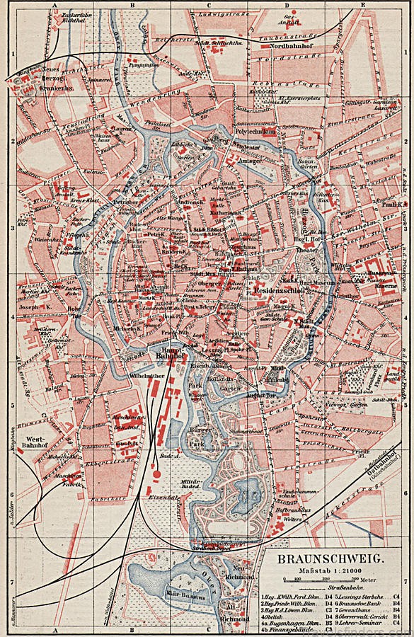 braunschweig tourist guide map braunschweig 5