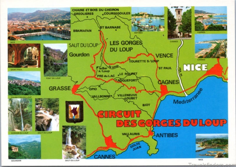 cagnes sur mer travel guide for tourist map of cagnes sur mer 5