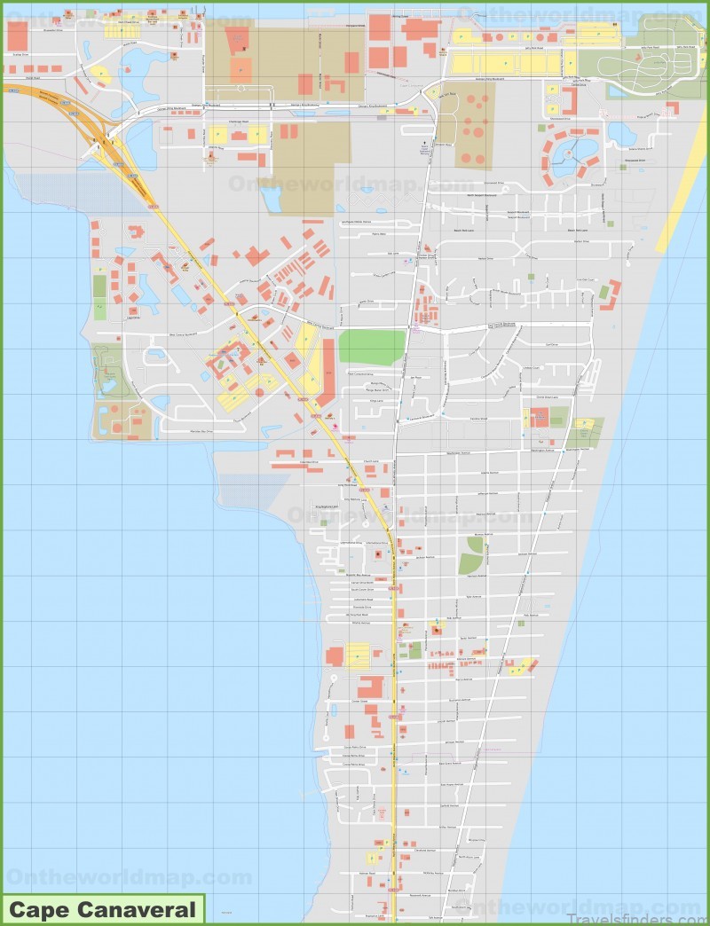 cape canaveral travel guide for tourist a map of cape canaveral 3
