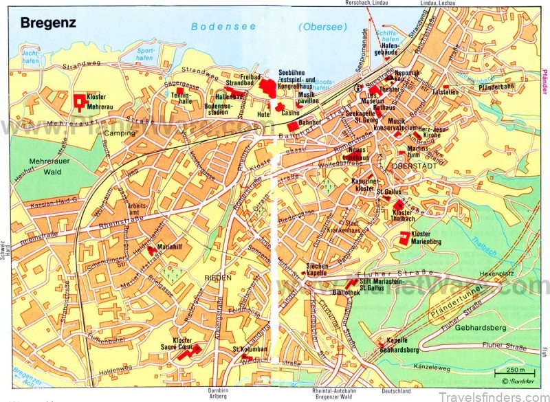 map of bregenz travel guide for tourists 5