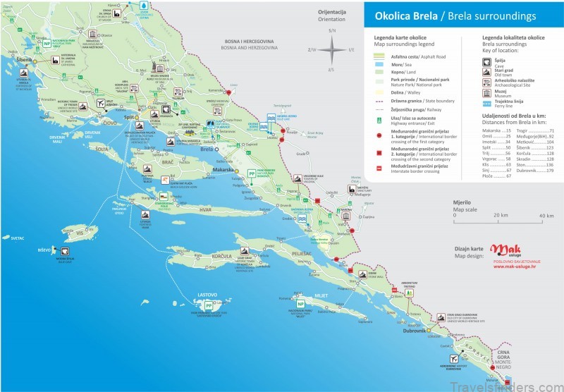 map of brela 5 things to do in brela croatia 1