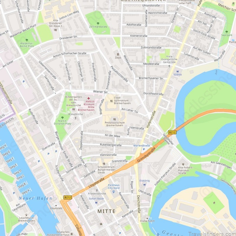 map of bremerhaven bremerhaven a travel guide for tourists 1