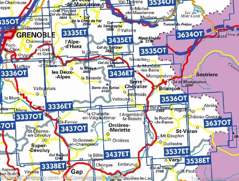 map of briancon briancon the best tourist destinations 2