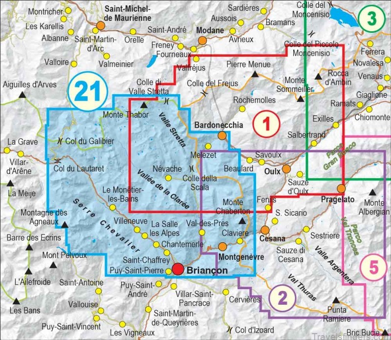 map of briancon briancon the best tourist destinations 7