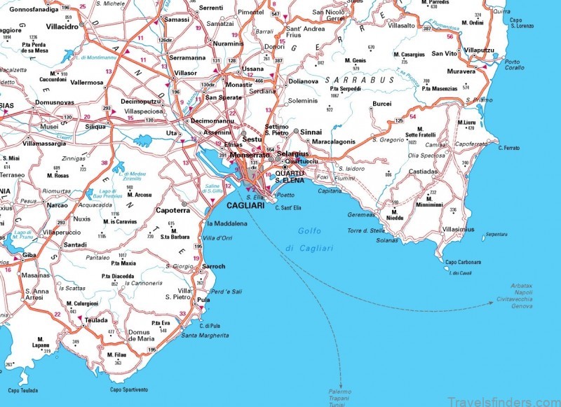 map of cagliari cagliari the beautiful italian coastal town 2