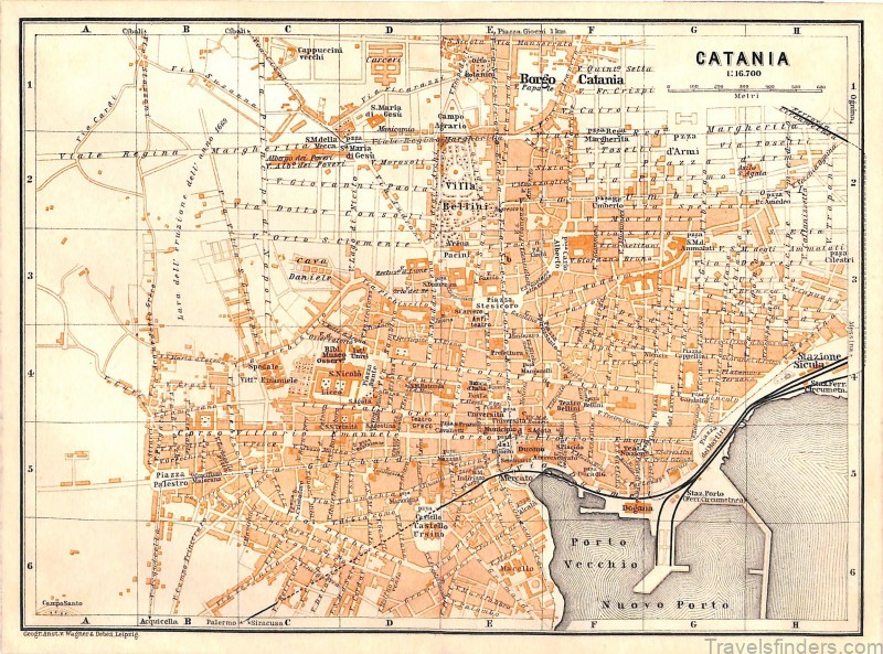 a guide to the best things to do and see in map of catania italy