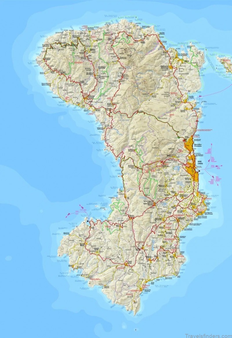 a map of chios what to see and where in the greek island 4