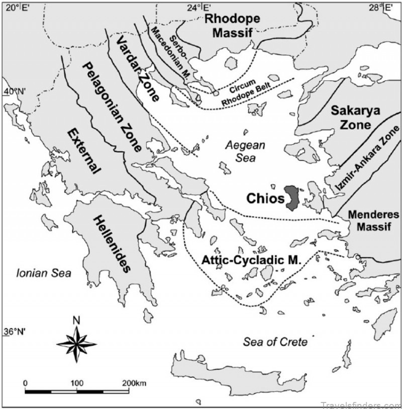 a map of chios what to see and where in the greek island 5
