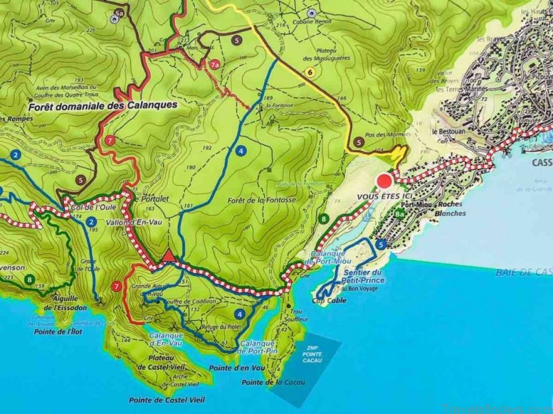 cassis travel guide for tourist map of cassis 4
