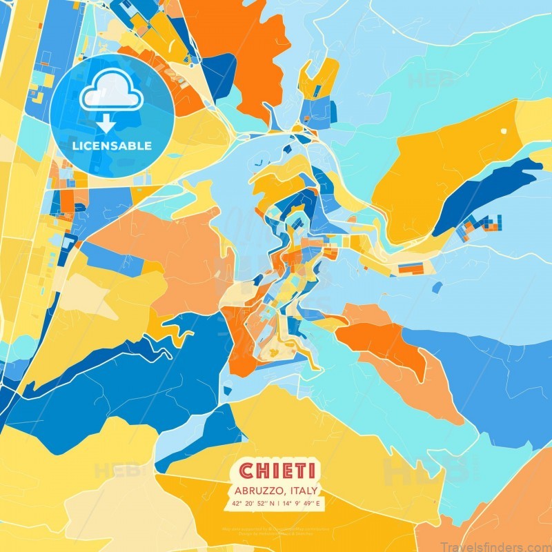 chieti travel guide for tourist map of chieti 4