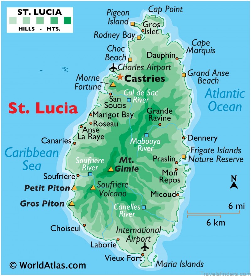 map of castries where to go in a landscape with no towns 1
