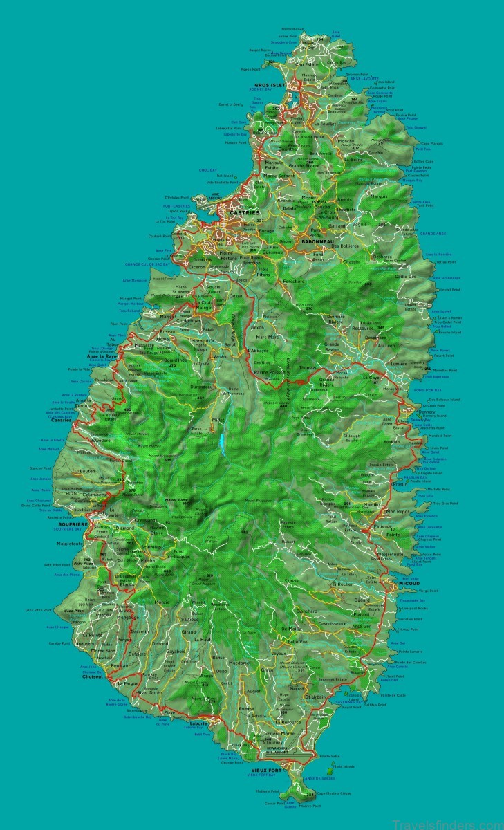 map of castries where to go in a landscape with no towns 6