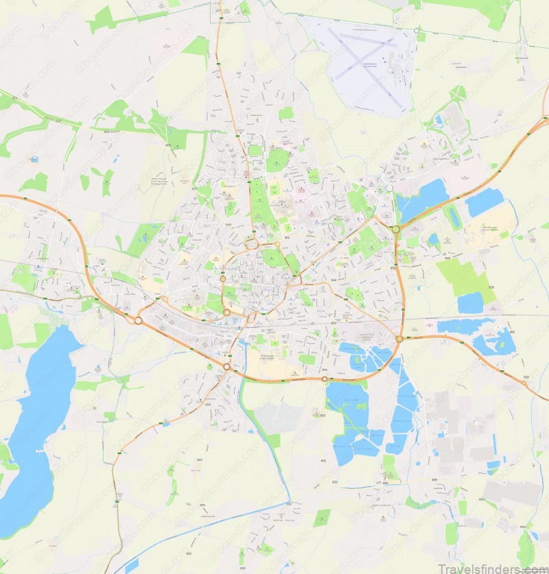 map of chichester travel guide for tourists 1