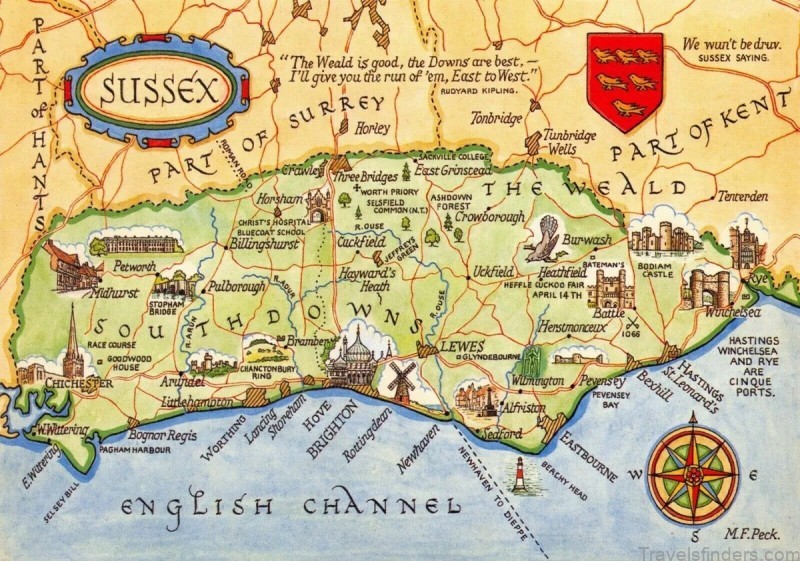 map of chichester travel guide for tourists 4