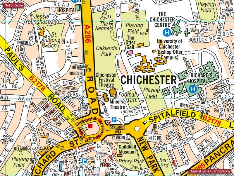 map of chichester travel guide for tourists