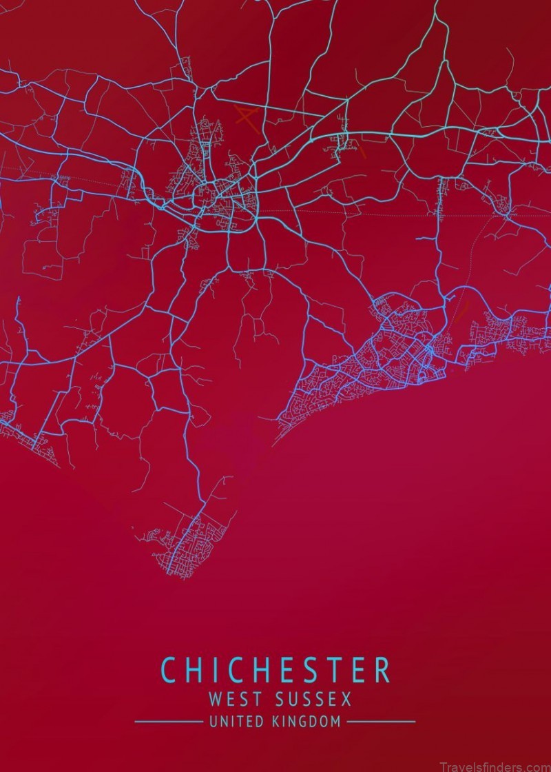 map of chichester travel guide for tourists