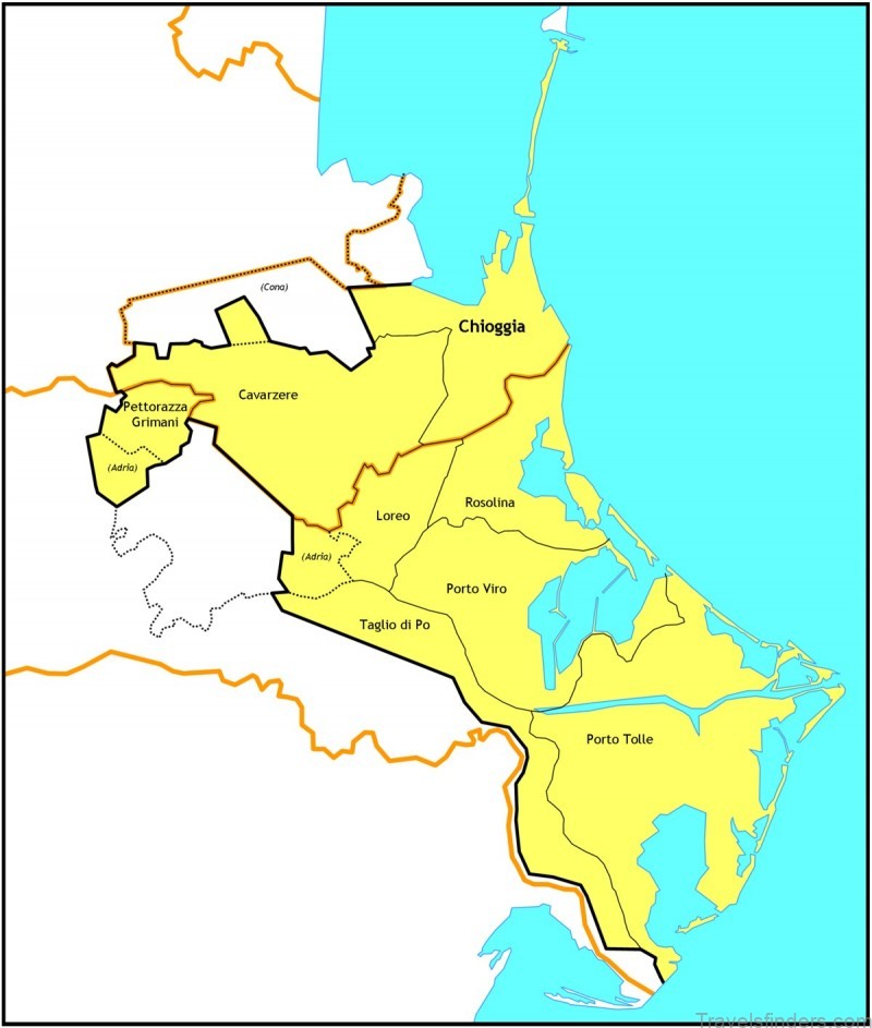 map of chioggia italy a travel guide to the town its sites 2