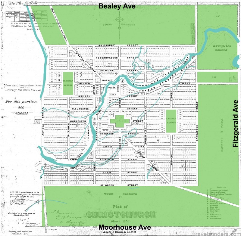 map of christchurch travel guide our top 10 places to visit in christchurch 1