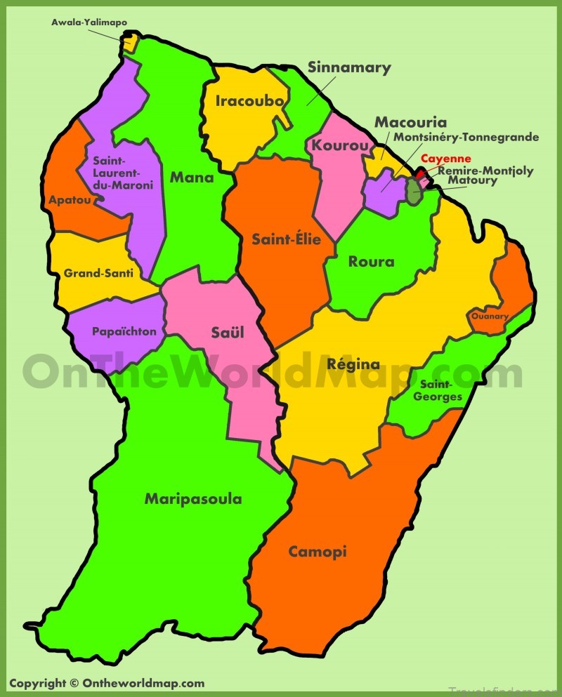 where to go what to do in map of cayenne the capital of french guiana