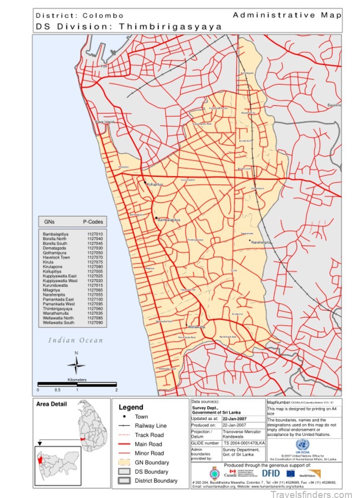 colombo travel guide for tourist map of colombo 1