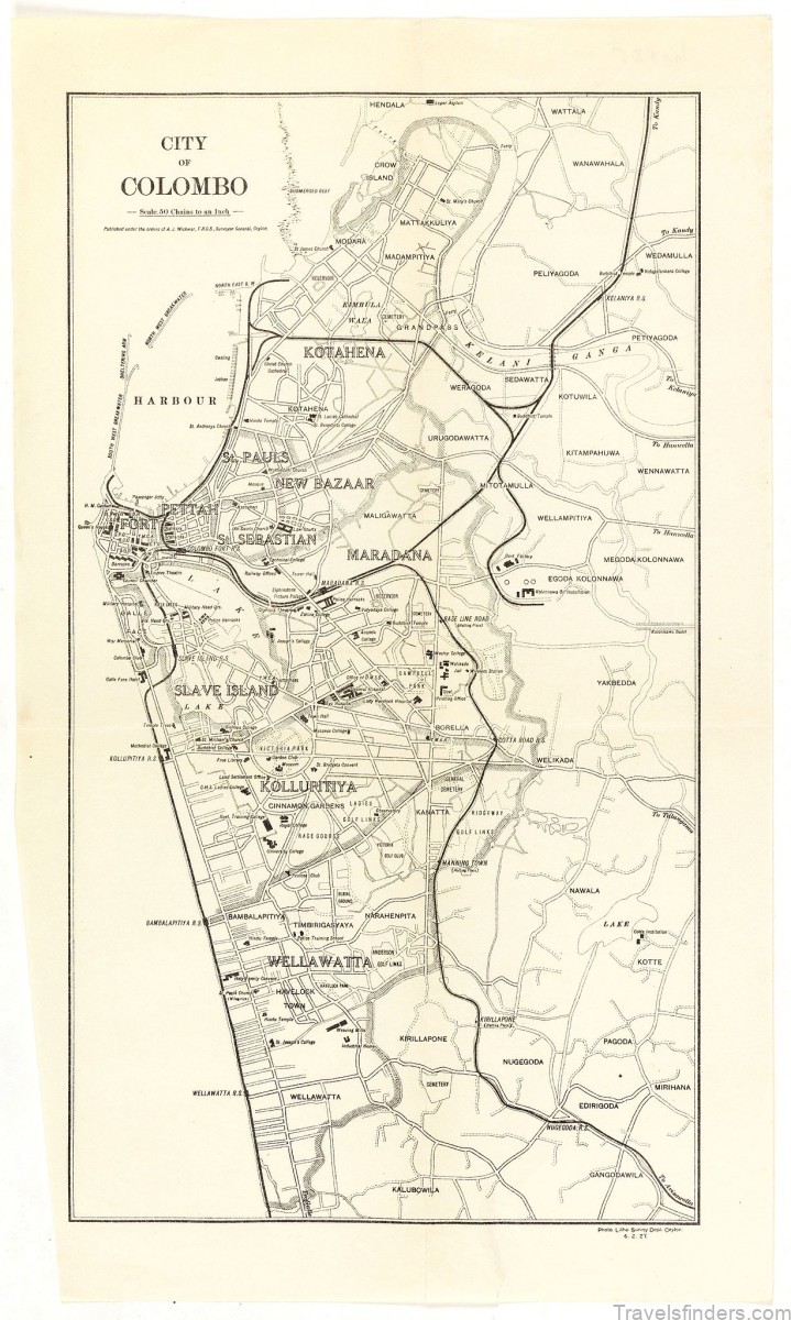 colombo travel guide for tourist map of colombo 2