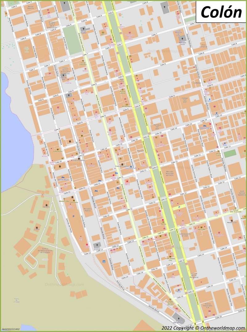 colon travel guide for tourist map of colon 4