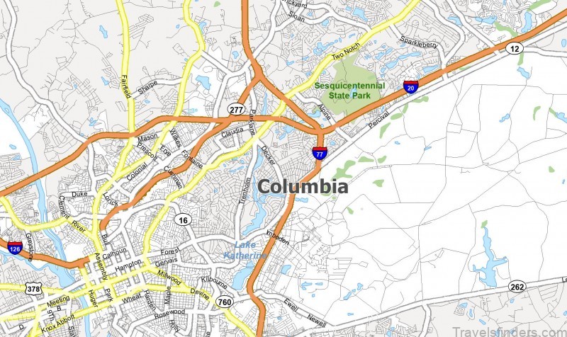 map of columbia south carolina a guide to the carolinas favorite southeast gem 1