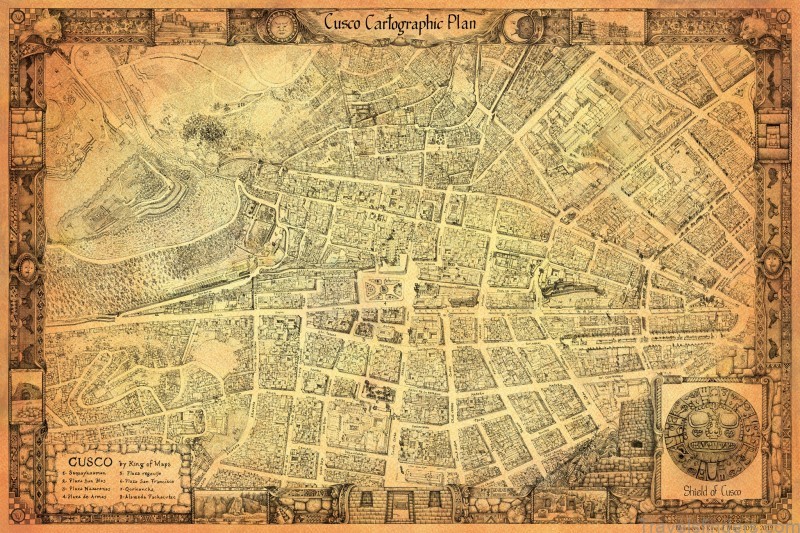 cusco travel guide for tourist a map of the inca city 3