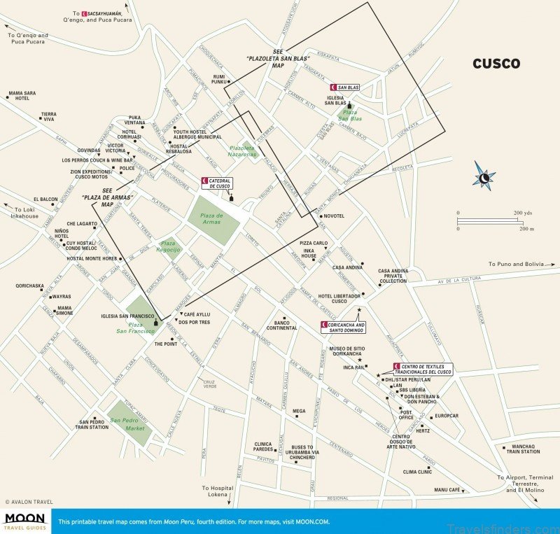 cusco travel guide for tourist a map of the inca city 4