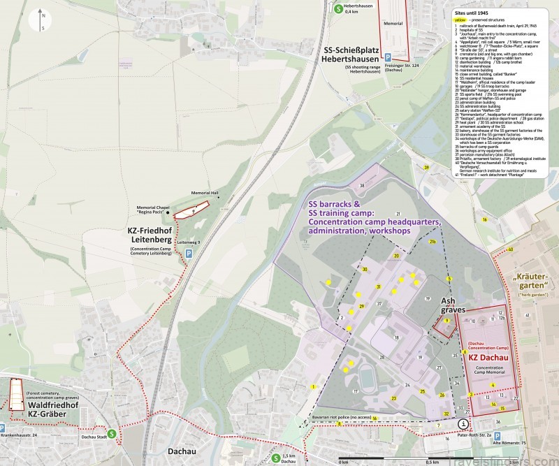 dachau travel guide for tourist map of dachau