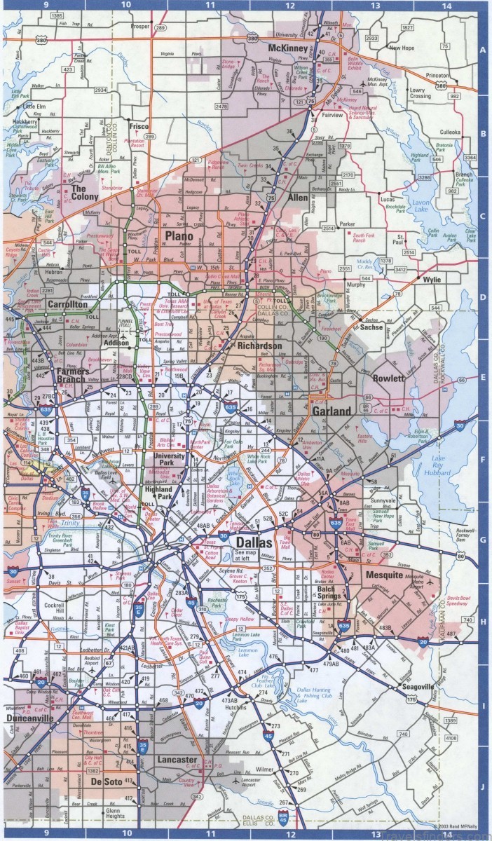 dallas travel guide for tourist map of dallas 2
