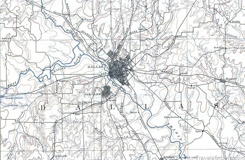 dallas travel guide for tourist map of dallas 4