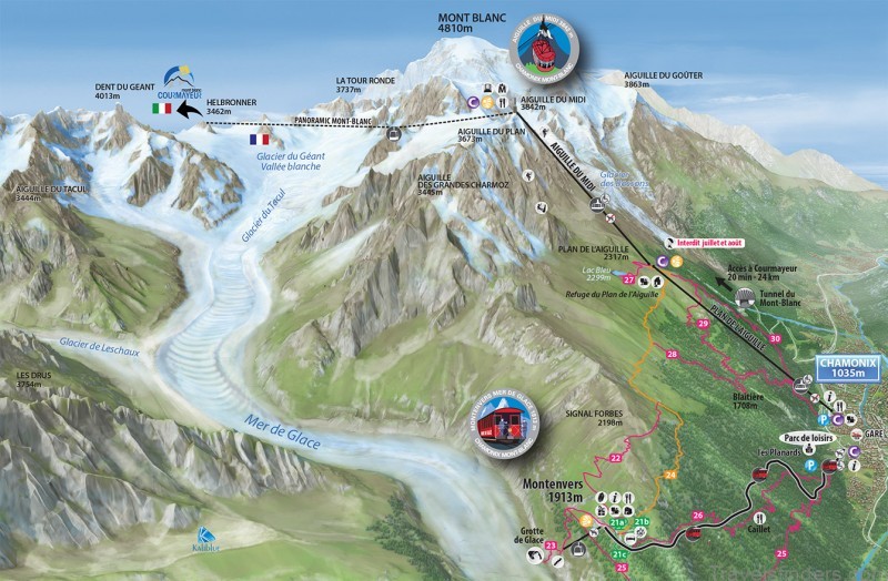 map of courmayeur travel guide for tourist