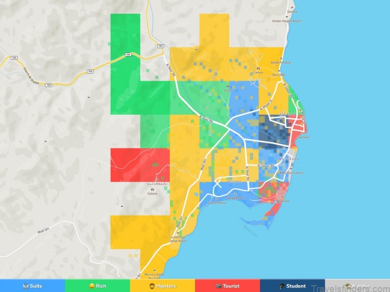 map of dahab a travel guide for tourists 3