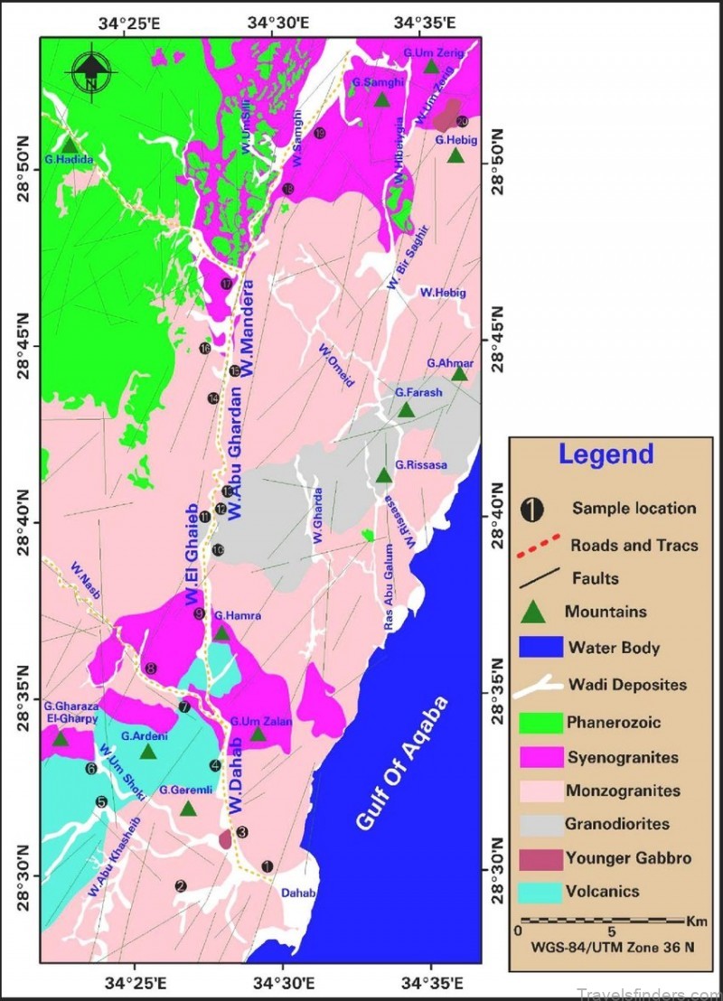 map of dahab a travel guide for tourists 6
